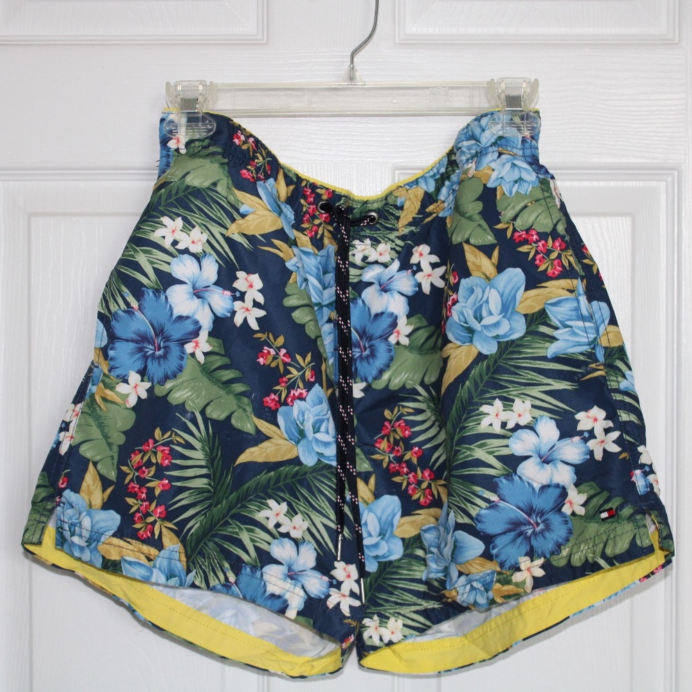 Tommy Hilfiger Tropical Print Swim Trunks